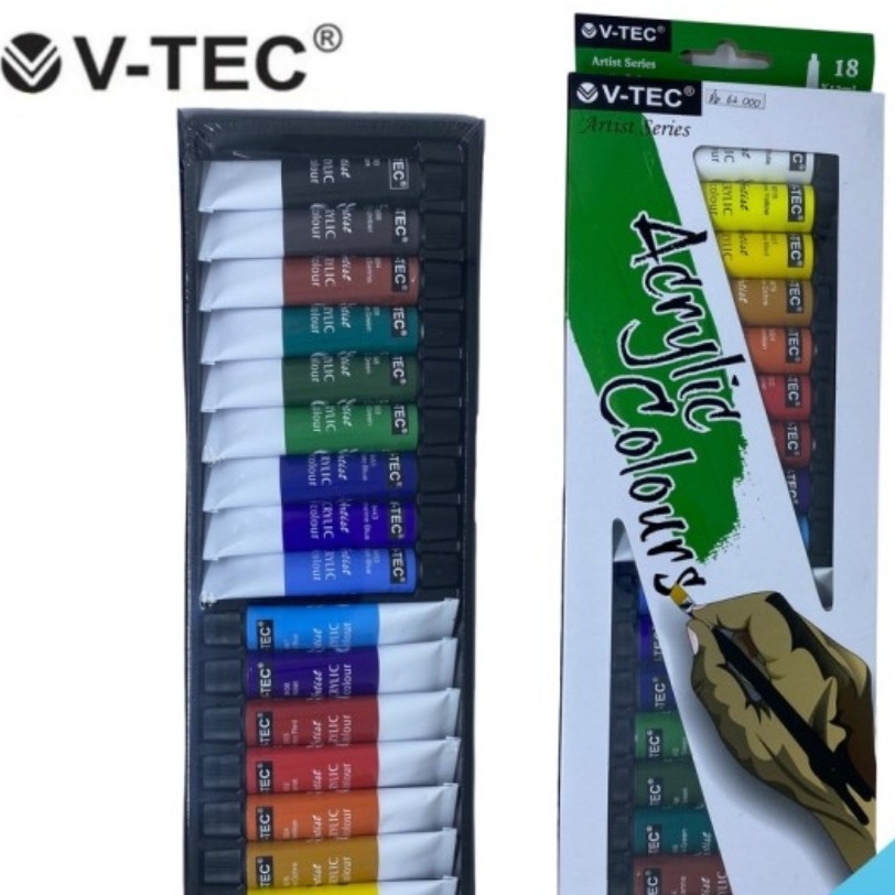 V-TEC Cat Akrilik / Acrylic Colour VTEC 18 Warna 12ml VT-818