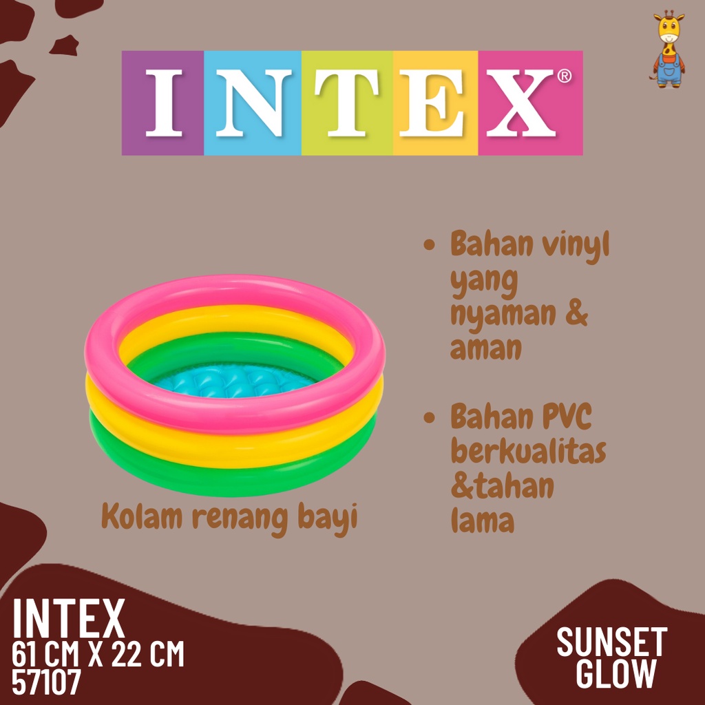 Intex 57107 Sunset Glow Baby Pool