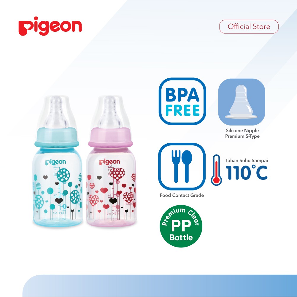 PIGEON Botol Susu PP Clear Slim - Botol Susu