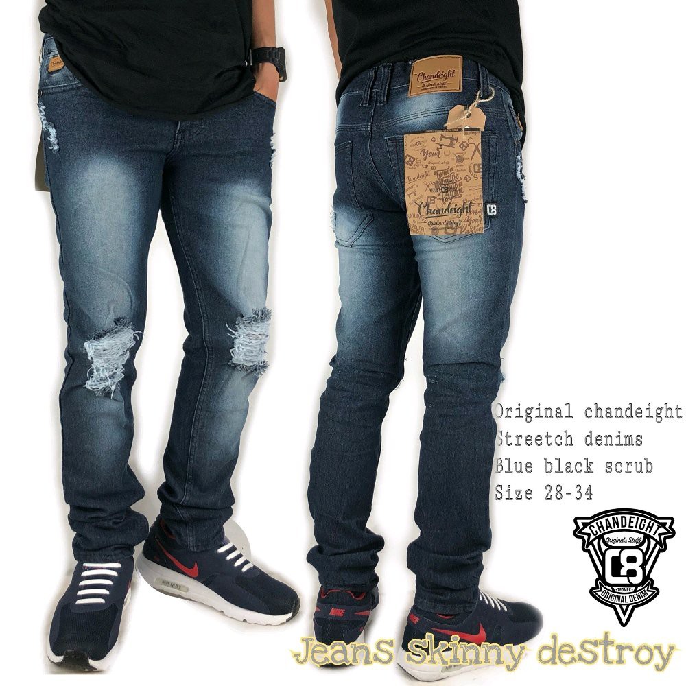 NEW celana jeans sobek pria celana jeans pria Celana Keren