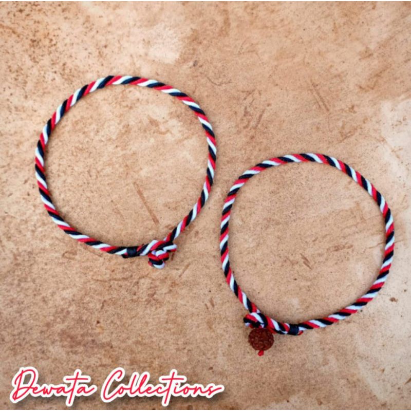 Gelang Tridatu Bali Asli Khas Bali Kancing genitri Dan Knot/Best Seller