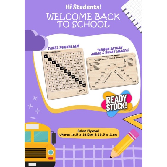 

1 SET TABEL MATEMATIKA HI MATH / PERKALIAN / TABEL JARAK / TABEL BERAT / KELAS 2 SD