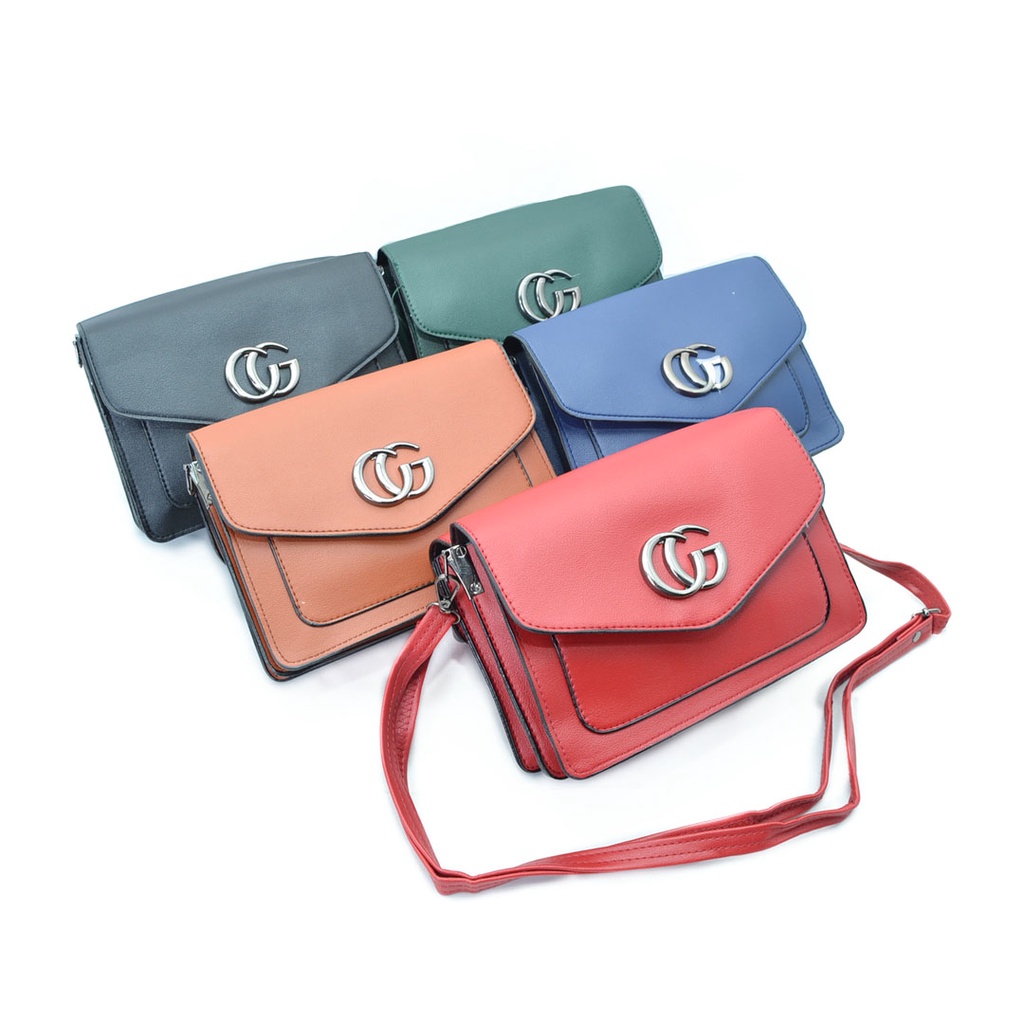 YBS Tas selempang wanita bolak balik logo CG import 3150-1