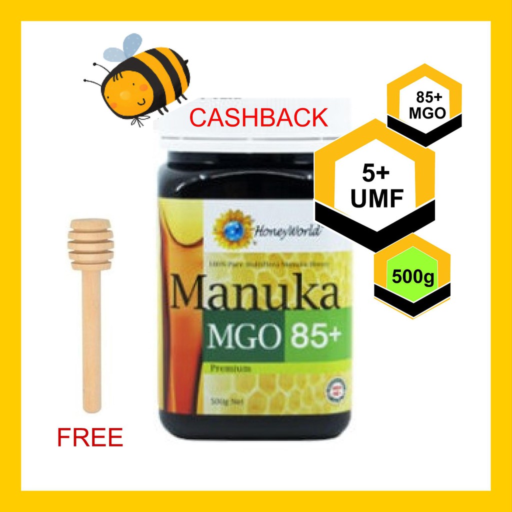 

Honeyworld manuka mgo 85+/umf 5+ 500g