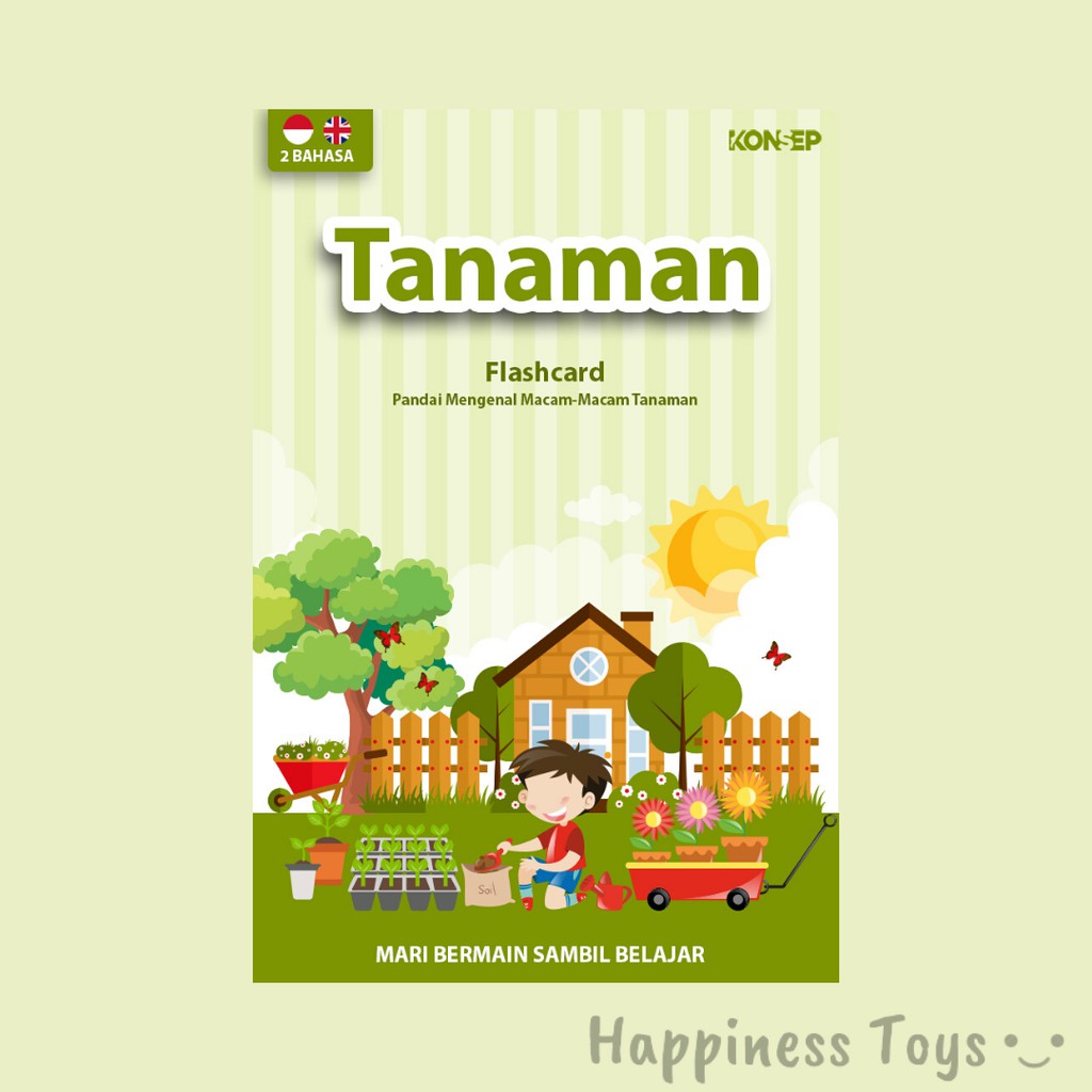 Flashcard Tanaman - Mainan Edukasi Anak