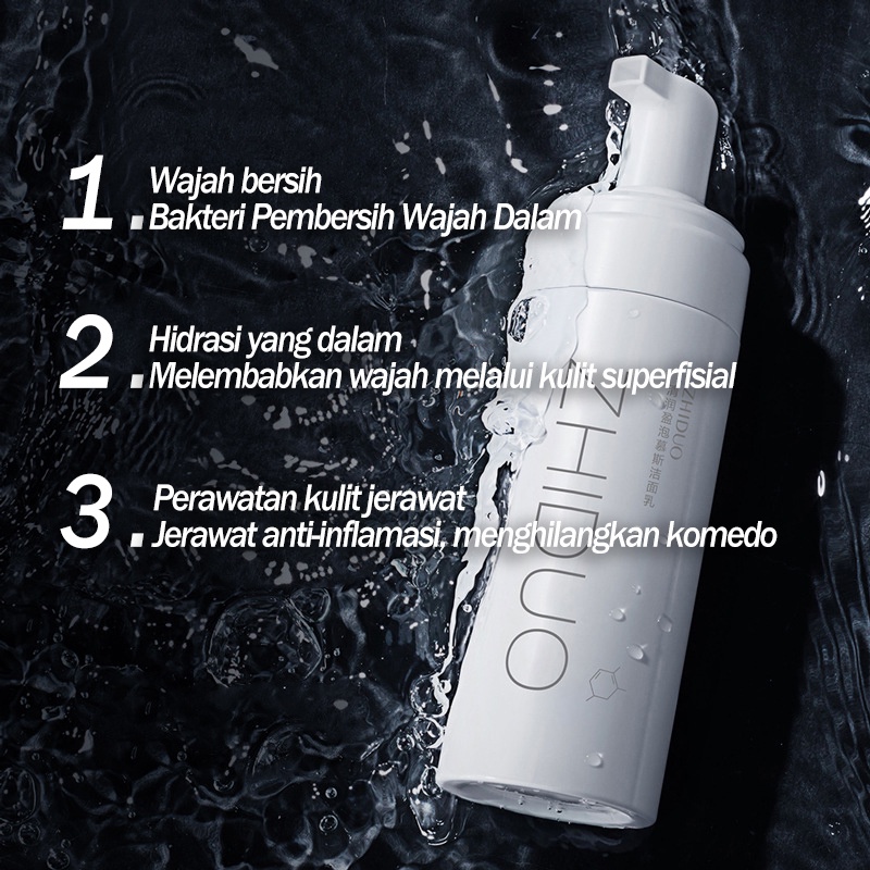 Milk Cleanser Asam Amino Pembersih Wajah Jerawat Pembersih wajah pemutih Pembersih wajah penghilang komedo 150ML Pori-pori bersih dalam Mengurangi wajah berminyak Penghapusan komedo yang kuat Mengurangi jerawat