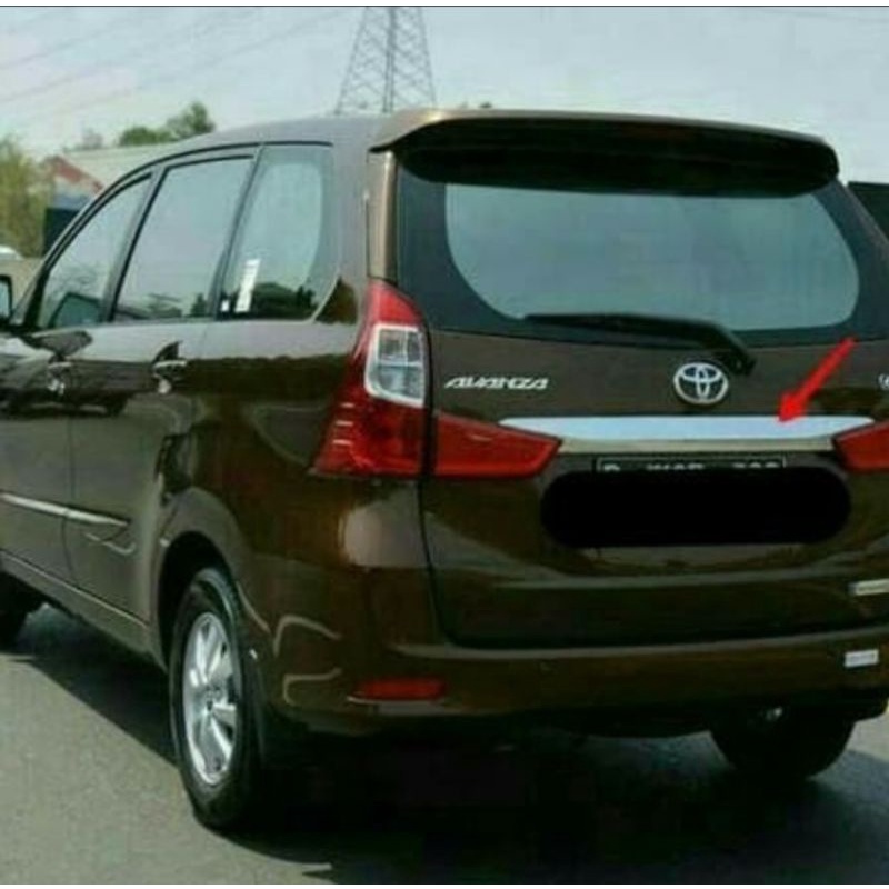 Trunklid pintu bagasi belakang chrome grand Avanza/Xenia