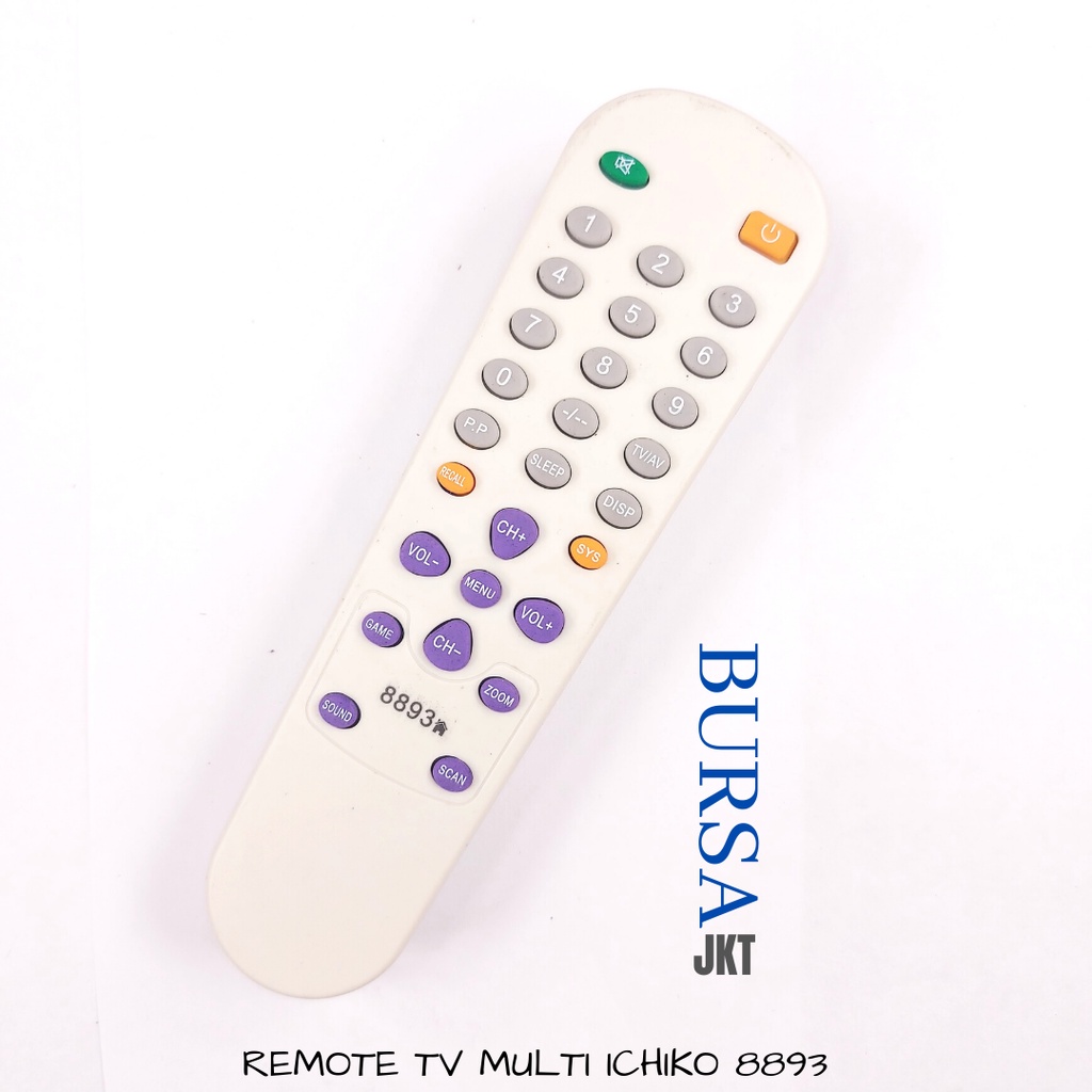 REMOTE TV TABUNG ICHIKO PUTIH CHINA 8893