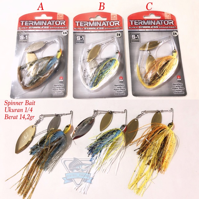 Umpan Spinner Baitt Terminator 7 gram Ukuran 1/4