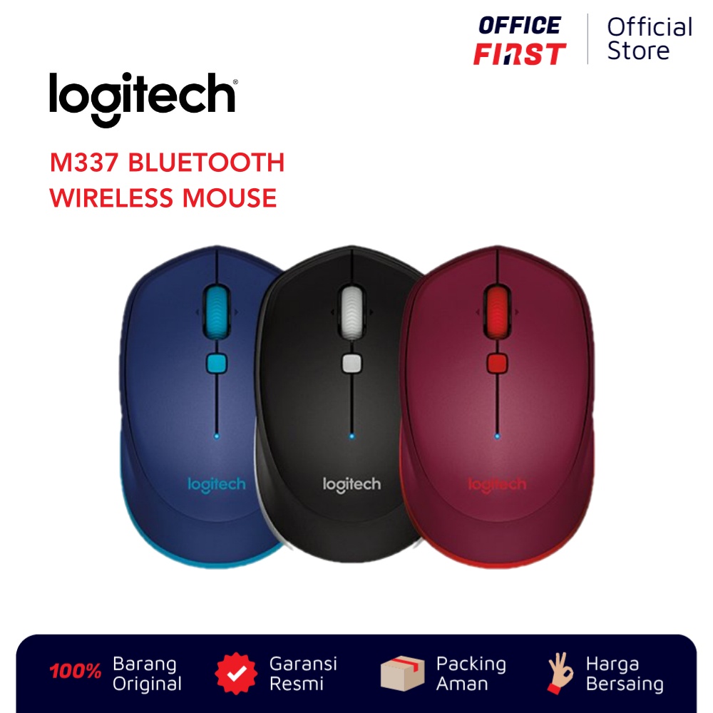 Logitech M337 Bluetooth Wireless Mouse / Garansi Resmi M 337