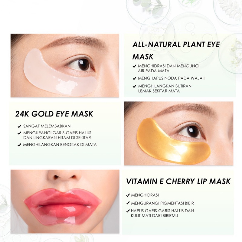 Focallure Forever Young Eye Mask (24K Collagen/Sodium Hyaluronate)