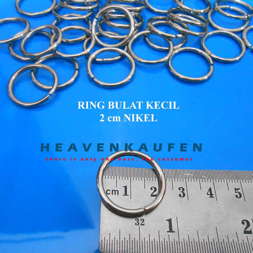 Ring Bulat/Ring O Nikel Diameter 2 cm Murah