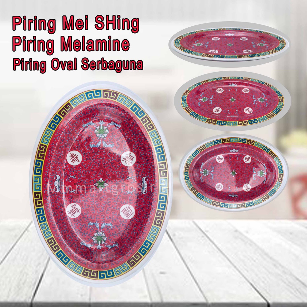 Piring Mei SHing / Piring Oval / Piring Melamine / 812