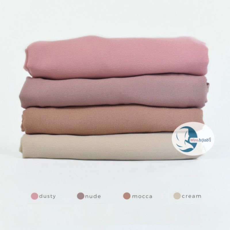 [ Part1] Pashmina diamond  PANJANG 200x75  JUMBO / HIJAB Pasmina SABYAN diamond Italiano-Cream