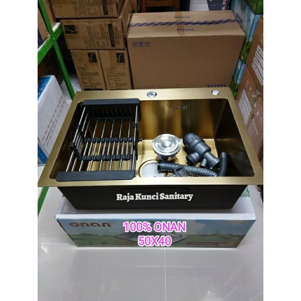 Kitchen Sink 5040 Gold Onan Golden Hand/Bak Cuci Piring 5040 Stainless Gold Onan Golden Hand