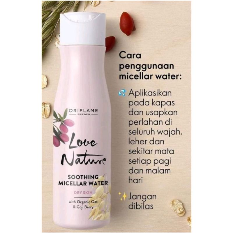 Love Nature Soothing Micellar Water with Organic Oat &amp; Goji Berry