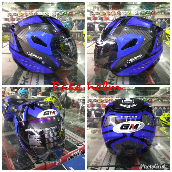 HELM GM FIGHTER FLUX BLUE