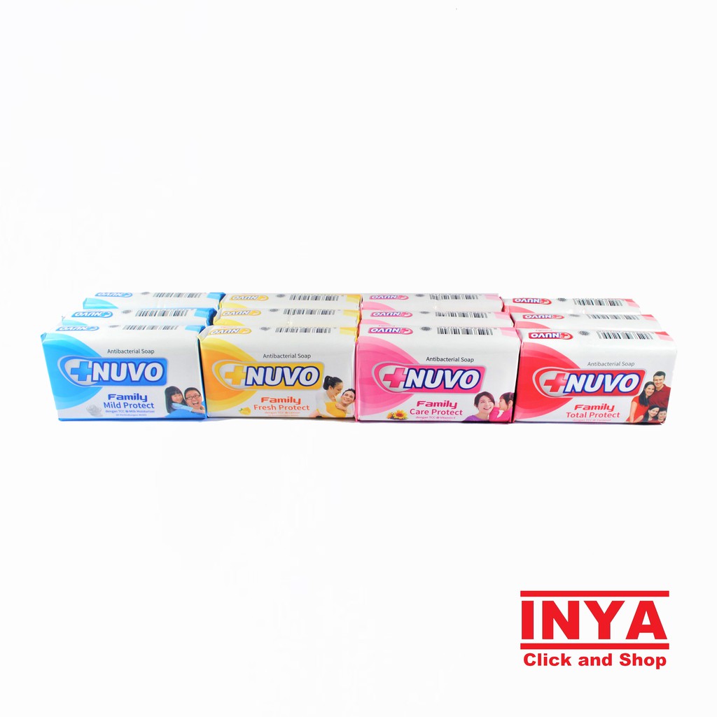 NUVO FAMILY FRESH PROTECT ANTIBACTERIAL SOAP 76gr - Sabun Batang