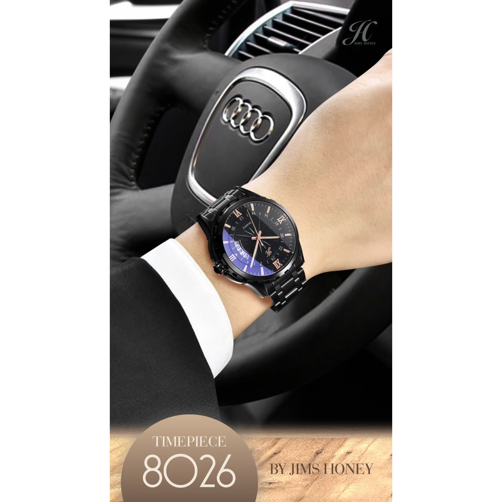 Jam 8026 Jam Tangan Pria Jam tangan Branded Import Cowok Jam Elegan Jims Honey