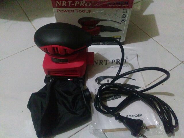Mesin Amplas Kayu 180watt Sander Square Orbital  Nrt  Pro 920 Hd/ Mesin Penghalus Kayu