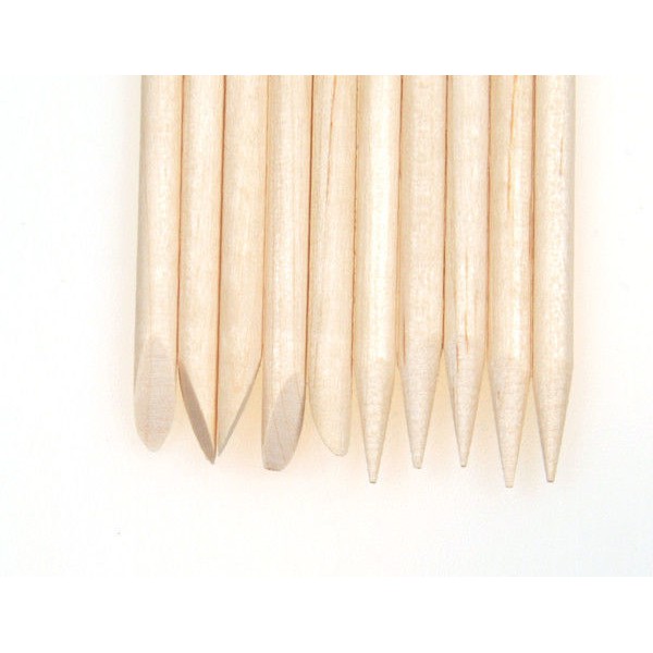 5pcs Wood Stick Pusher Nail Orange WoodStick Nail Art