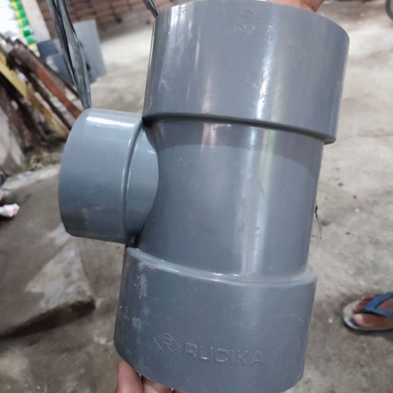 Tee 6x4inch Rucika D | T 6x4inch | T Sambungan Paralon 6x4 inch
