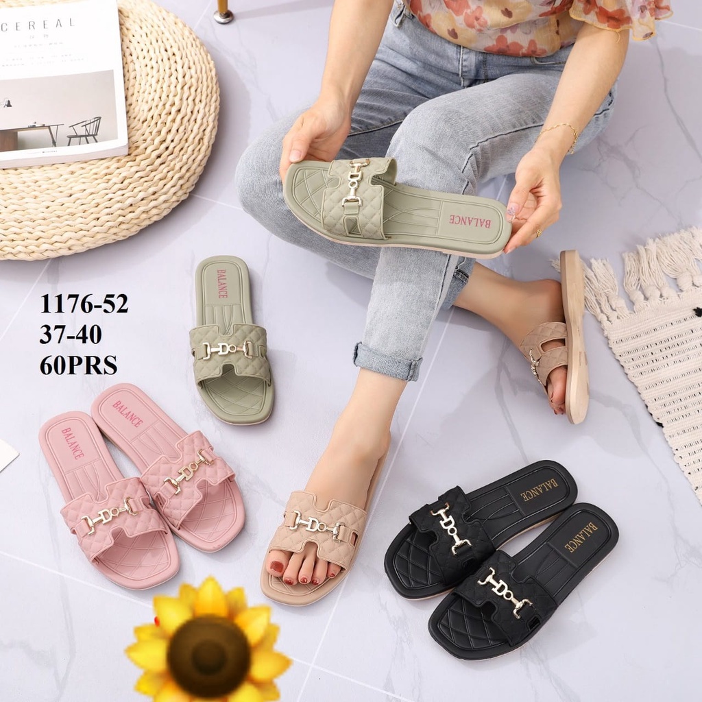 Sandal Karet Jelly Wedges Wanita import Model Terbaru Original Kekinian by AGUNG STYLE Balance 1176-52