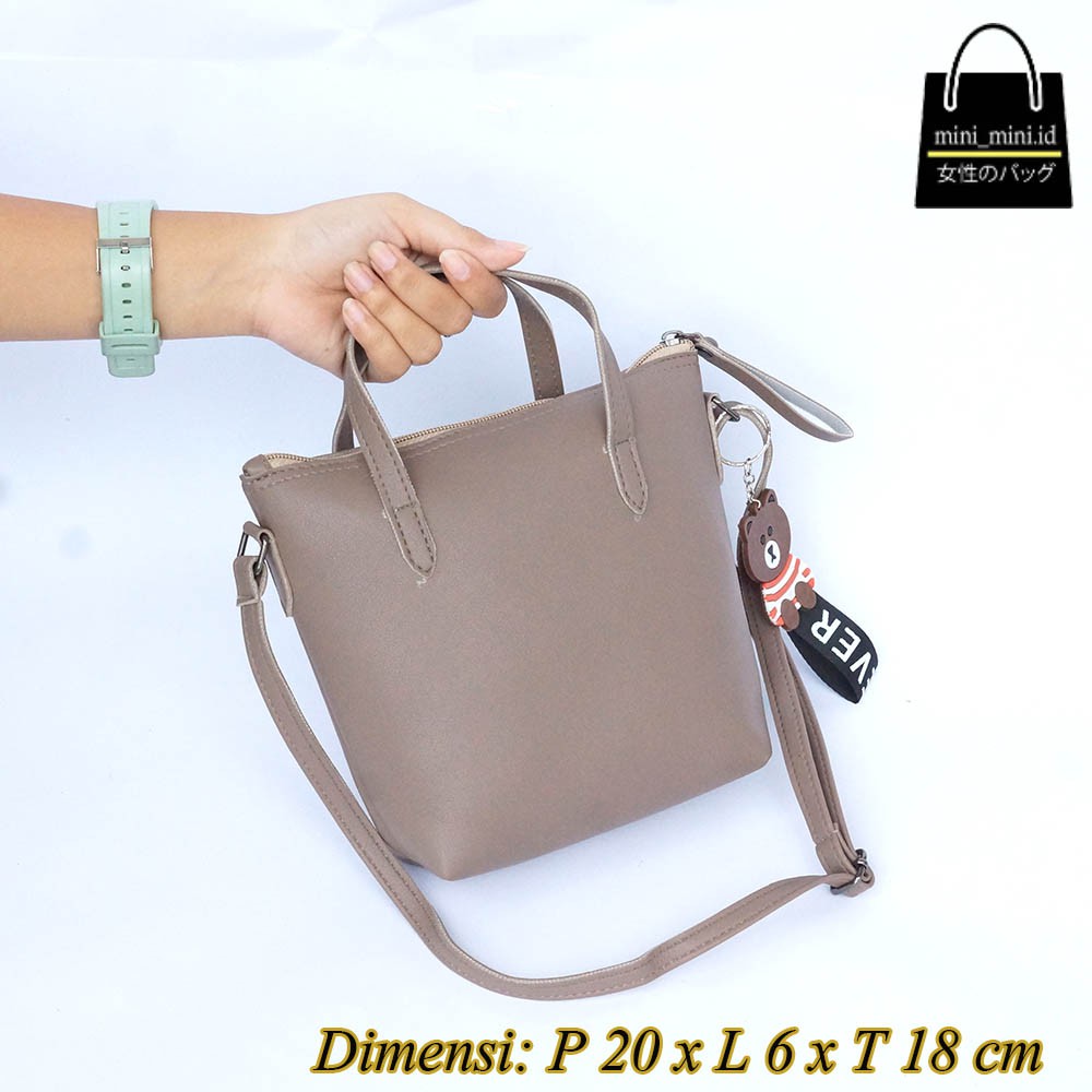 Tas jinjing wanita Minixo 2in1/Tas fashion wanita ootd/slingbag Termurah