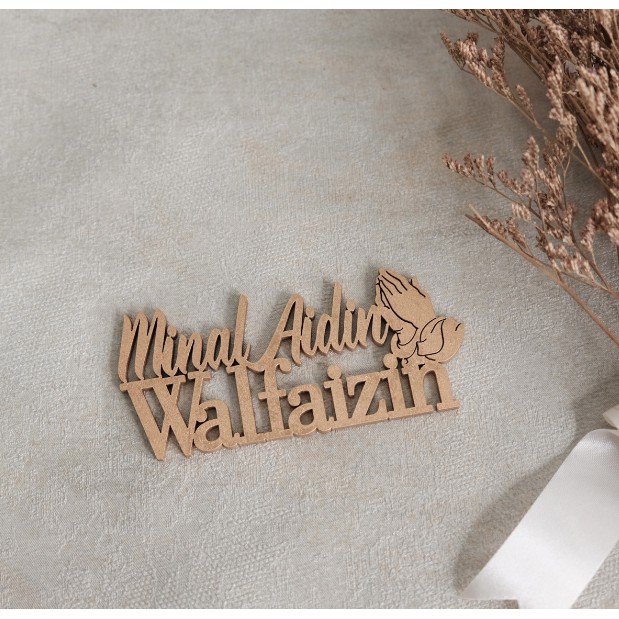 Hiasan Kayu Idul Fitri | Hang Tag Hampers Lebaran