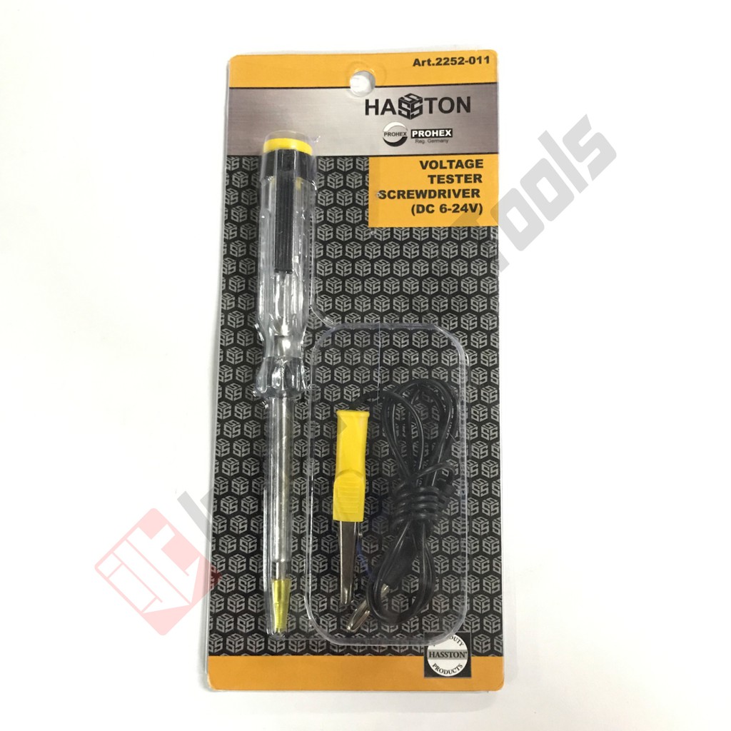 HASSTON 2252-011 Tespen DC Kabel Voltage Tester Screwdriver Cek Kabel Putus