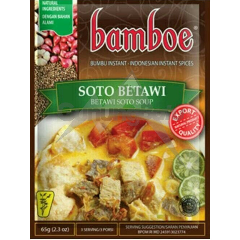 

BAMBOE BUMBU SOTO BETAWI 65 GRAM