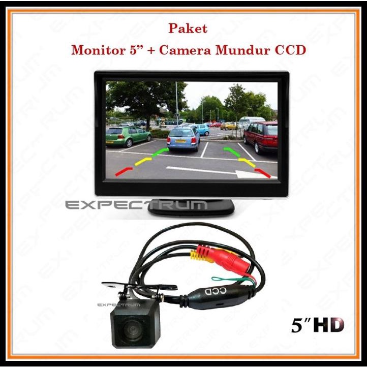 Monitor Tv Ondash 5 Inch - Paket Monitor Tv 5 Inch &amp; Kamera Ccd