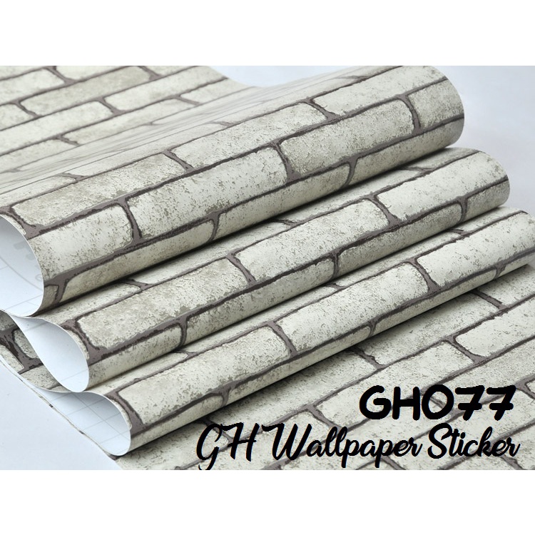 COD Wallpaper Stiker Dinding Motif Bata GH077 Ukuran 45cmx10m