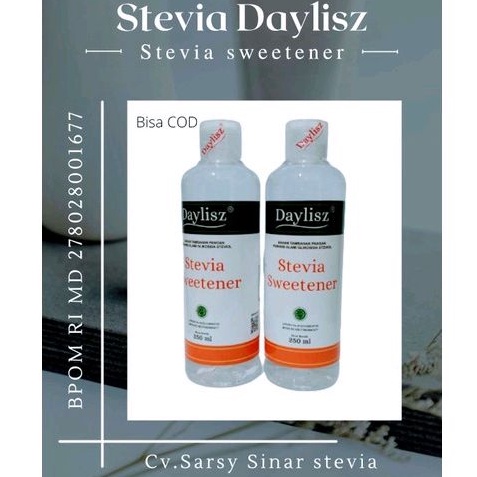 

Stevia Sweetener Daylist Gula Cair Alami 250 ml Solusi Gula Buat Penderita Diabetes.