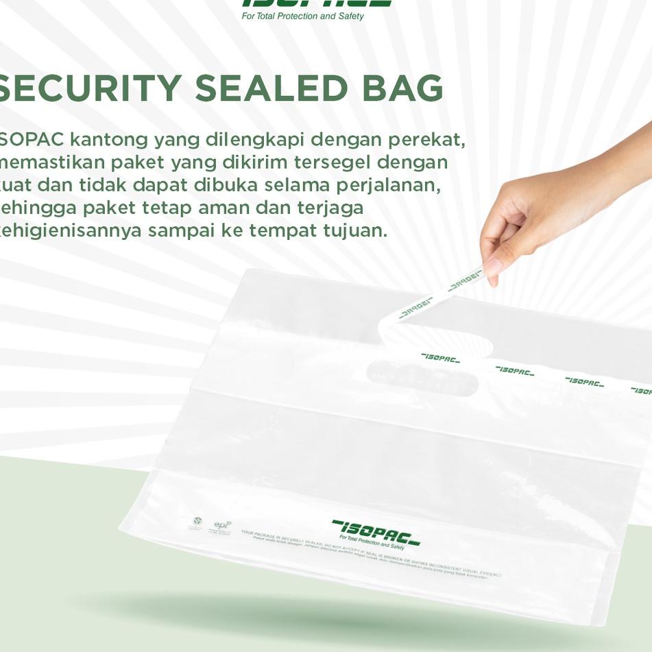 

[KODE PRODUK EEGJL7153] Kantong Bersegel ISOPAC ( 1 Pack isi 50pcs ) Kemasan Plastik - Delivery Bag - Plastik segel