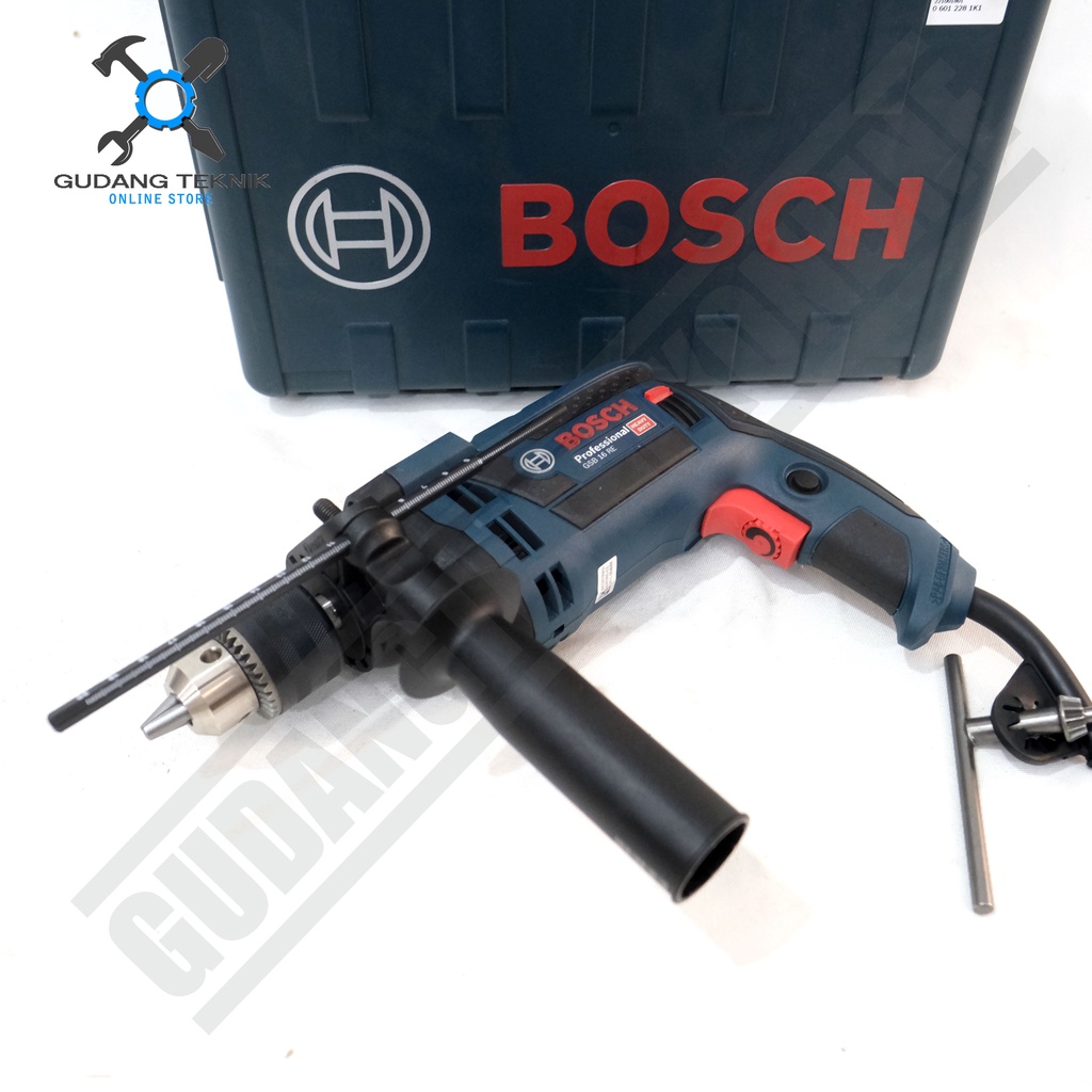 Impact Drill 16mm BOSCH GSB16RE / Mesin Bor Tangan Besi Beton Kayu 16 mm GSB 16 RE - Bor Tangan LISTRIK GSB-16RE BOSCH