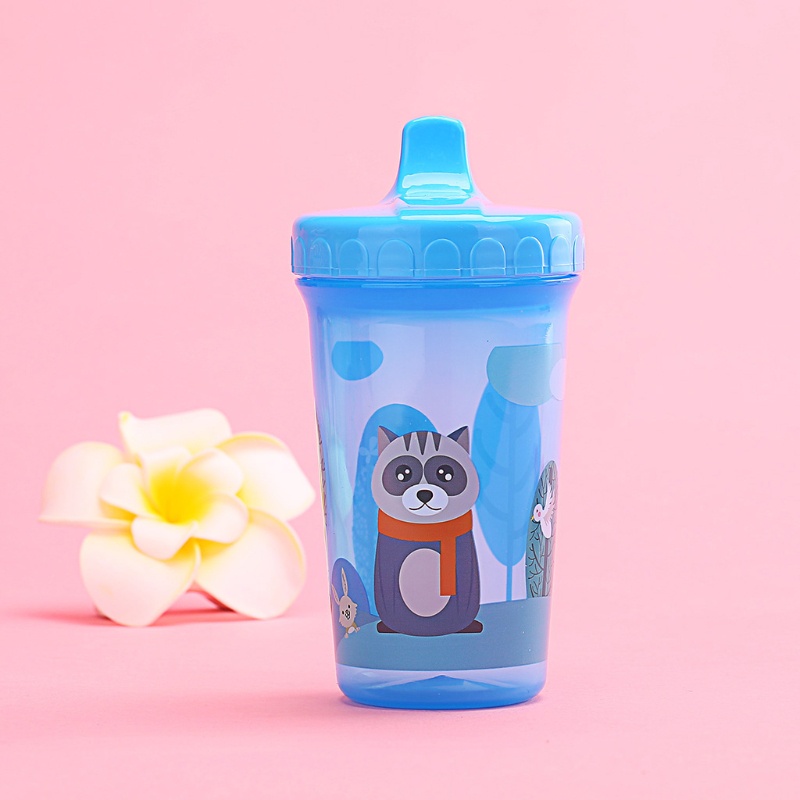 Mary Botol Minum Bayi / Anak Motif Kelinci Racoon Anti Bocor / Jatuh 300ml