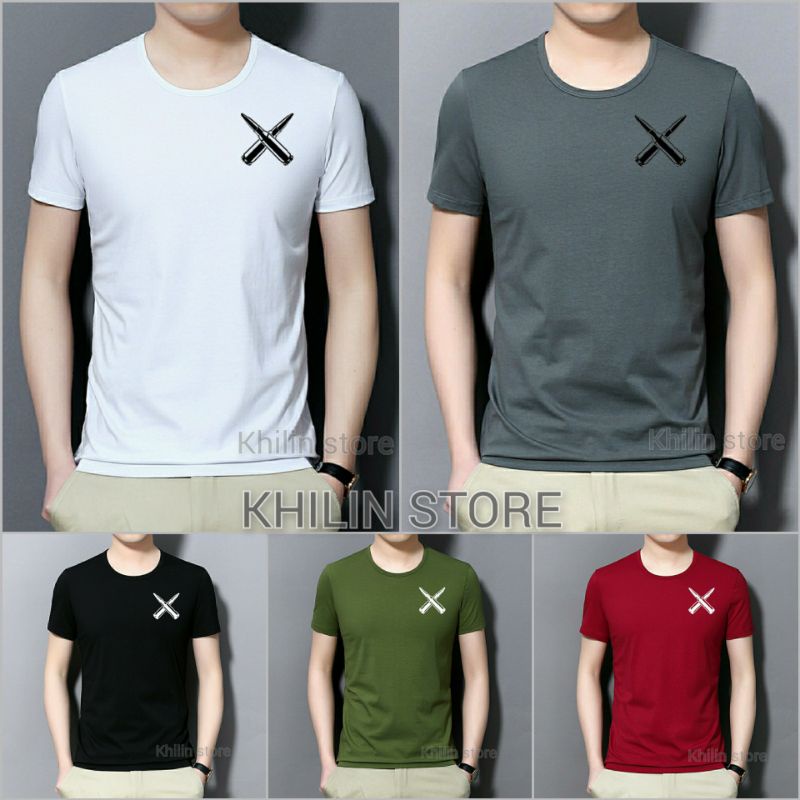 Kaos Pria Double Bullet kaos pria distro lengan pendek baju pria atasan pria baju kaos pria double bullet kaos premium