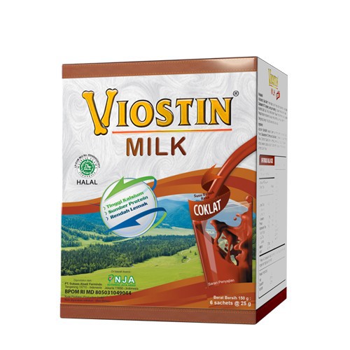 

Viostin Milk Coklat - Susu utk Jaga Ksehatan Tulang & Sendi - 1Box @6s