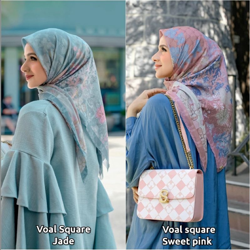 Buttonscarves The Dream Park Square Jade Sweetpink by Buttonscarves × Disney
