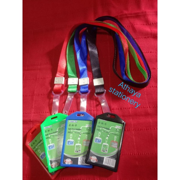 

Tali ID pita 2 cm+ID card karet T014(1 kartu)
