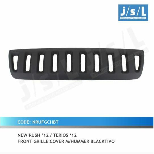 Front Grille Cover Grill Depan New Rush Terios 2012 Up Hummer Black