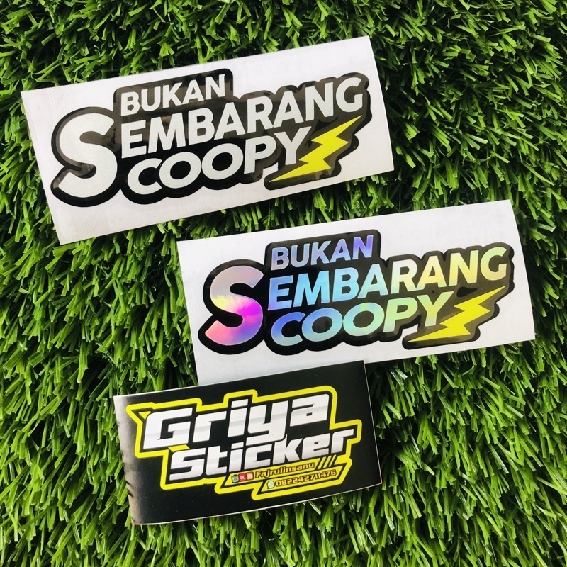 stiker BUKAN SEMBARANG SCOOPY sticker motor scoopy keren viral