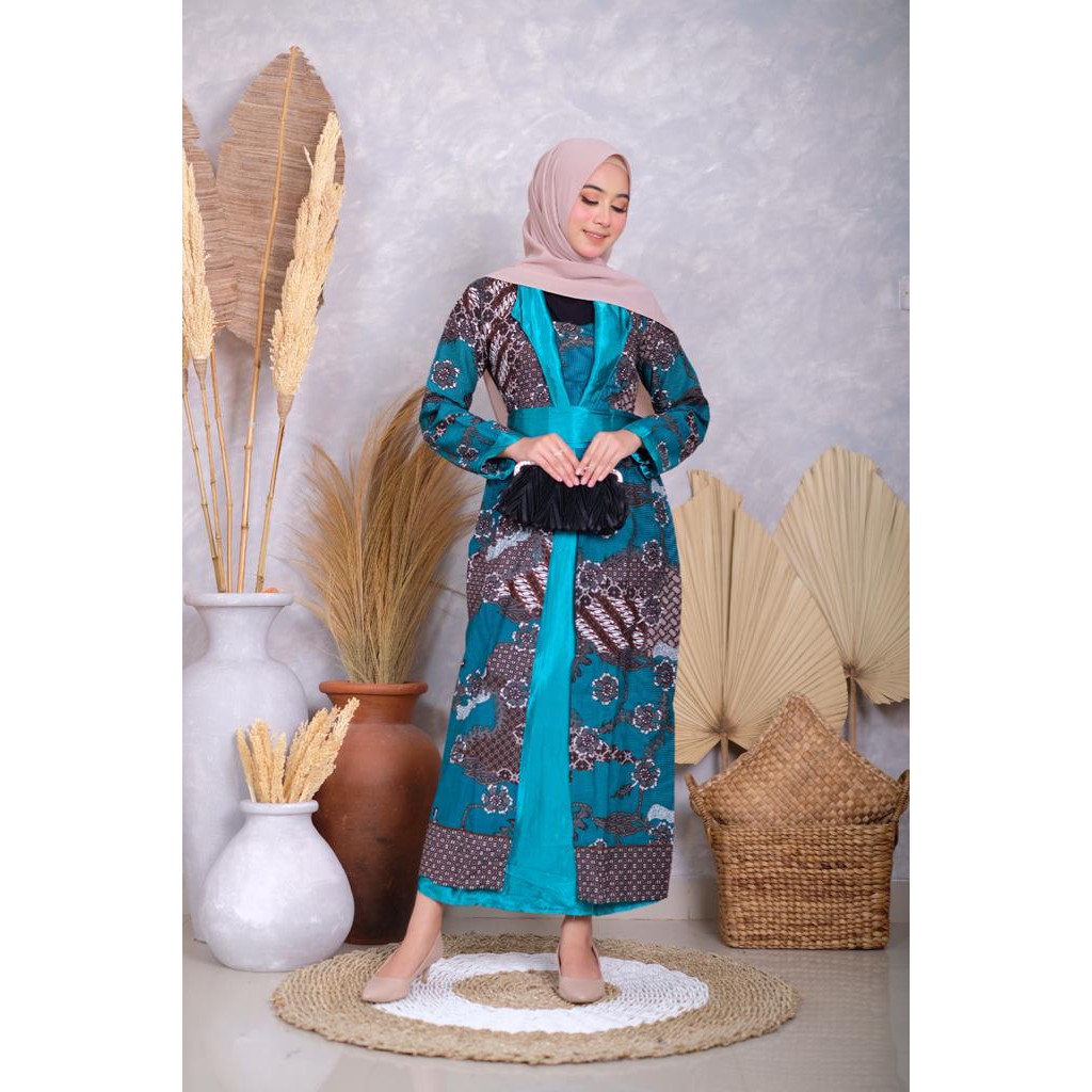 BATIK COUPLE GAMIS BUSUI  MOTIF KALDORAI