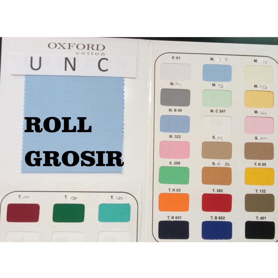 Oxford UNC lb. 1.2 m ROLL Kain oxford murah oxford bahan seragam oxford masker