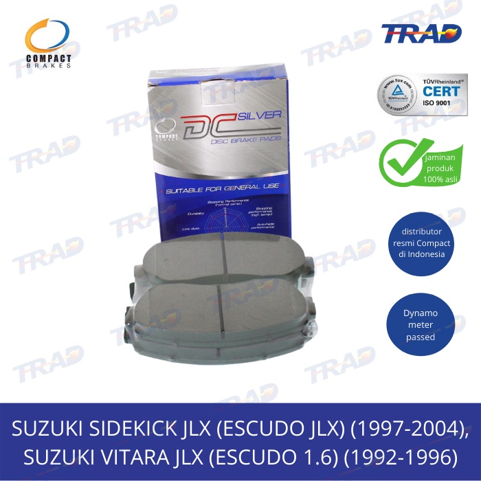 Kampas Rem Depan COMPACT Suzuki Sidekick JLX Escudo, Vitara JLX