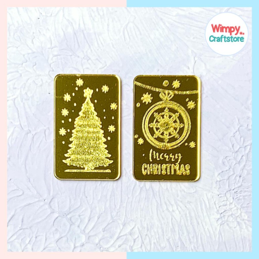 Replika Logam Mulia Replika Emas Batangan Natal Christmas Edition