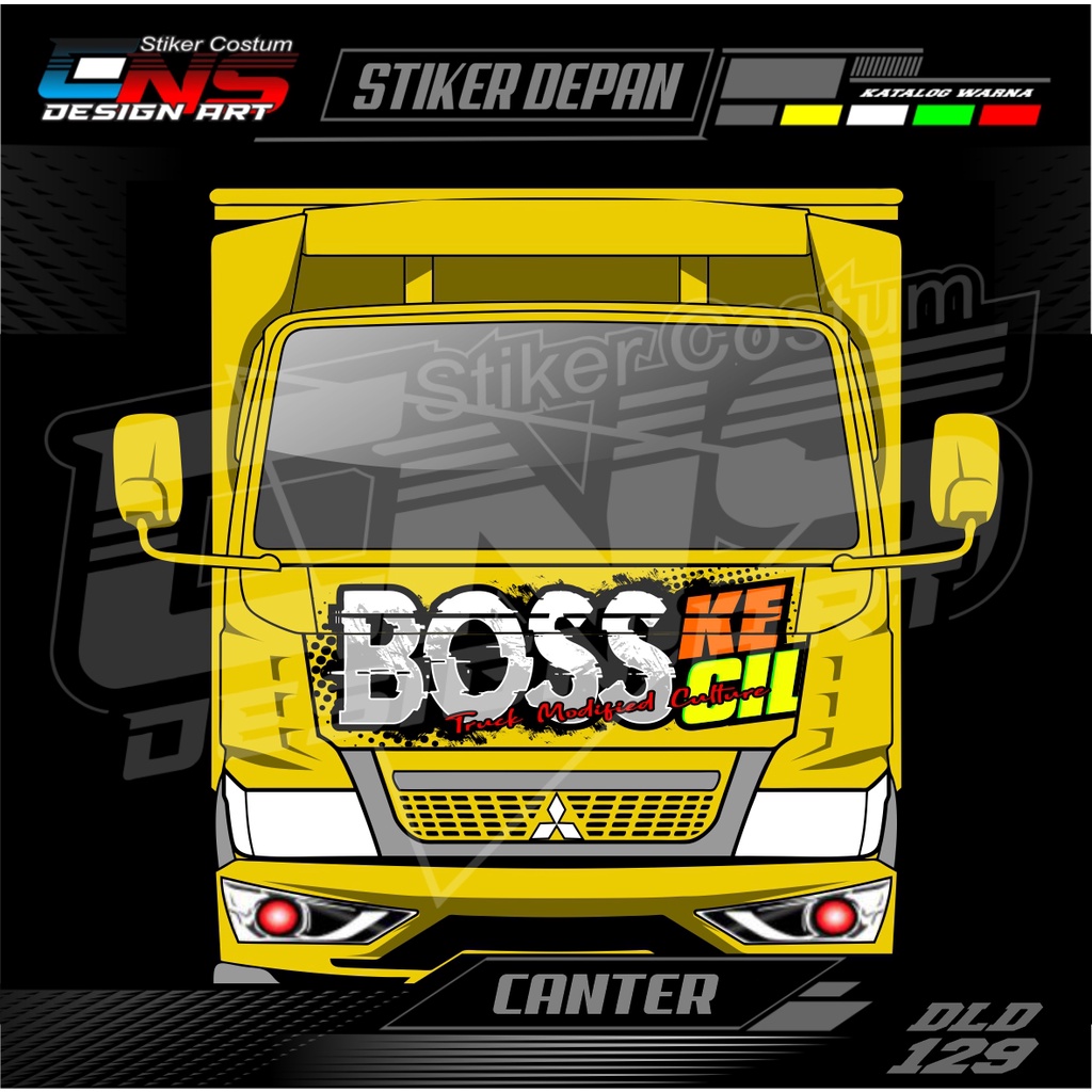 Stiker Kabin Depan Truk Canter Sticker Depan All Truk Canter Ragasa Umplung Sticker Cutting Printing