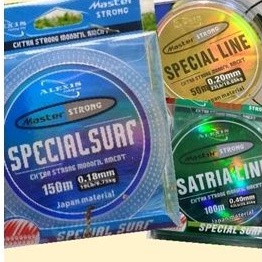 Senar Pancing ALEXIS Master Strong Special Surf 150 m Satrialine 100m Special Line 50 m Diameter Kecil Kekuatan Besar Senar sama Ukuran Panjang Yg membedakan