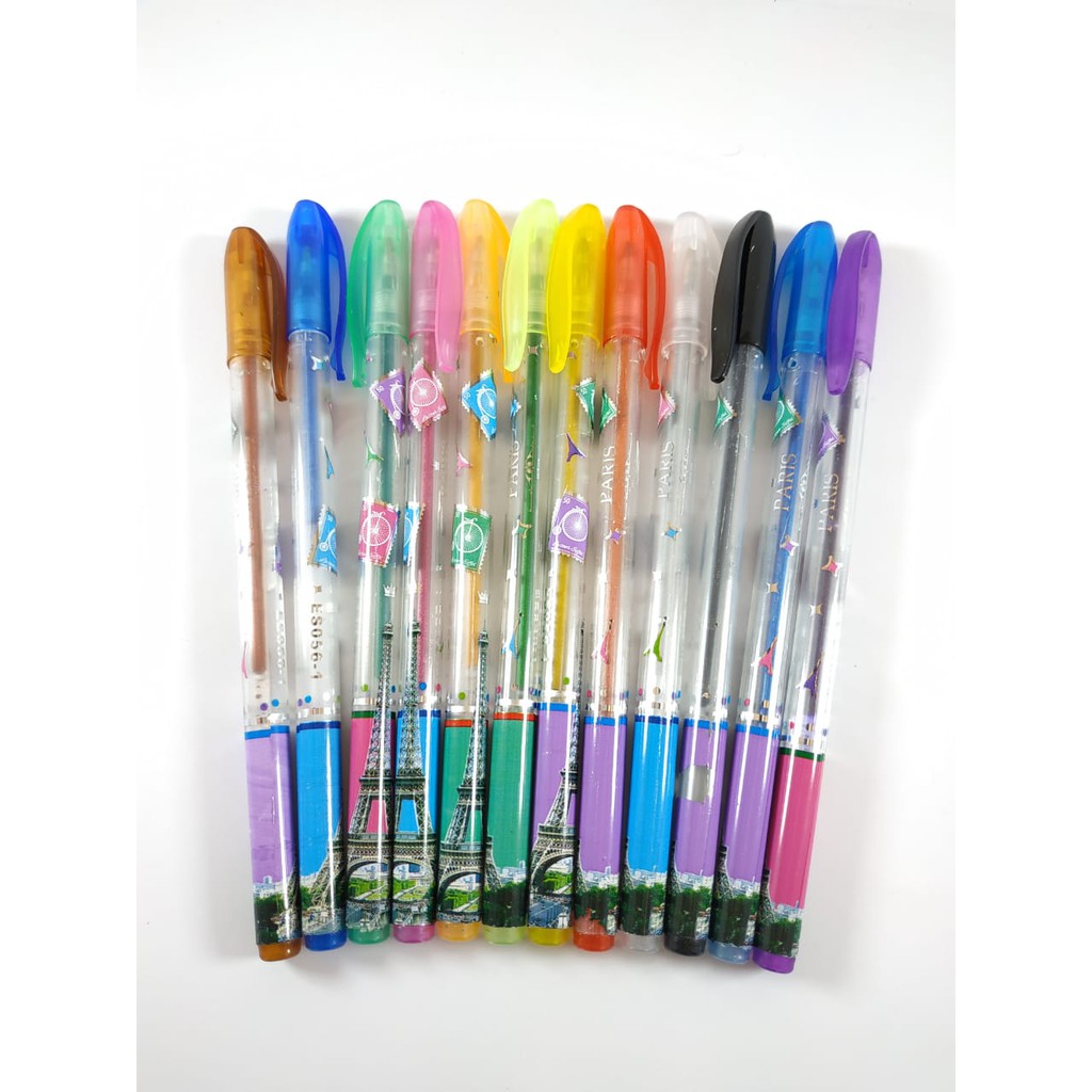 Pen Pulpen Glitter Tinta Warna PER LUSIN Tokopelanginicer